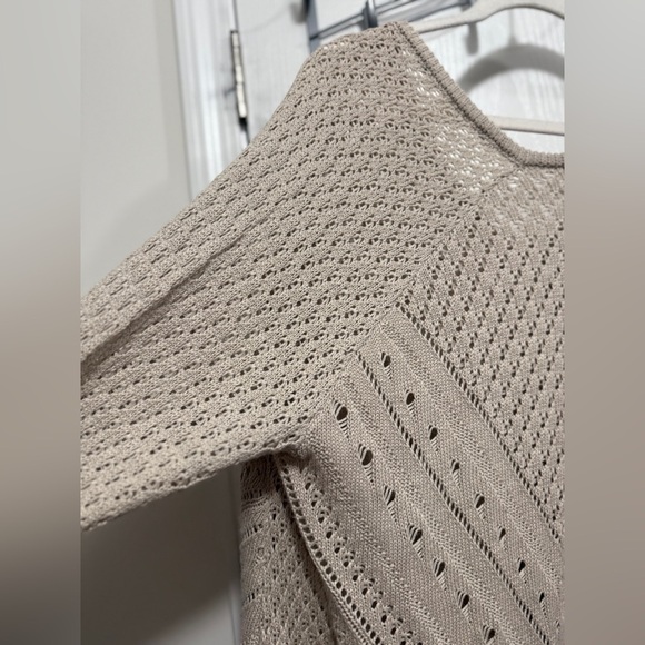 Torrid Sweater Women’s Plus Size 3X Oatmeal Open Knit Pullover Cottagecore NWT - Picture 16 of 16